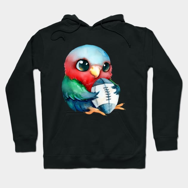 Lucky Rugby Fijian Parrot Hoodie by Merlyn Morris